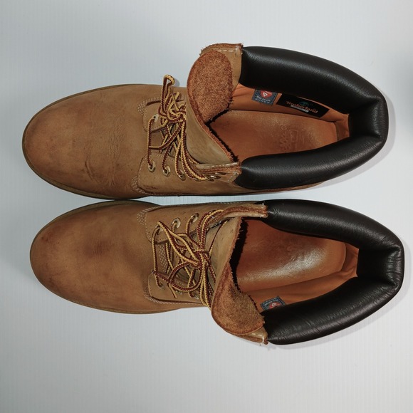 Timberland Classic 6in Waterproof Boots Leather Lace Up Men US 13 - Picture 7 of 12